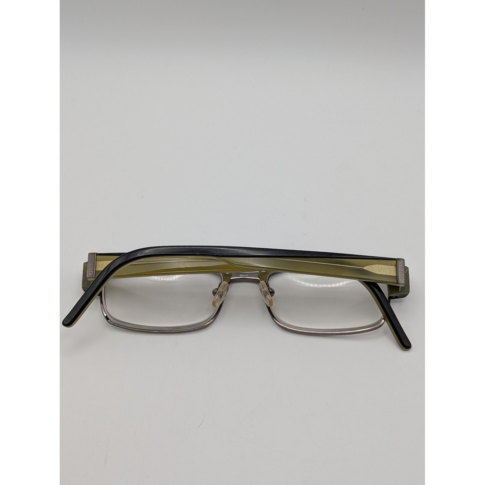 Guess GU1546 Eyeglass Frames Only Black Green Full Rim Rectangle 52-17-145 - Picture 16 of 16